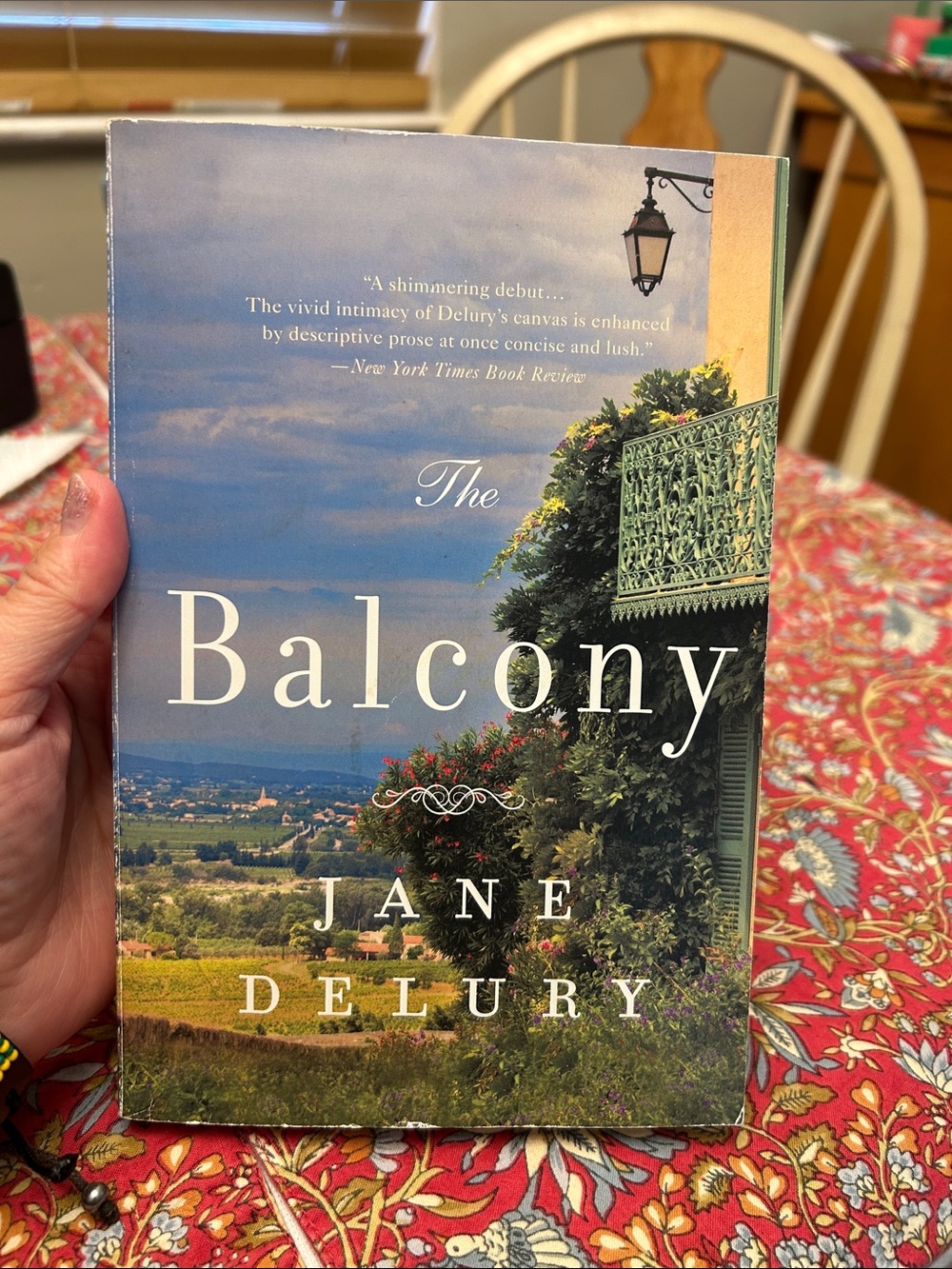 The Balcony - Scenic Cover Home Accent (Blue, Green)